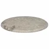 Vidaxl Mizna plošča siva O 50x2,5 cm marmor