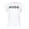HUGO za moške. 50467556 Majica Dulivio bela (S), Priložnostno, Bombaž, Kratek rokav, Trajnostni