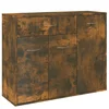Vidaxl Komoda dimljeni hrast 88x30x70 cm konstruiran les