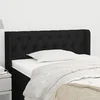 vidaXL Vzglavje z ušesi črn 103x16x78/88 cm blago