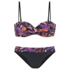 VIVANCE Bikini lila/oranžna/rdeča/črna