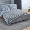 Jorganska navlaka + 2 jastučnice grey lines FLANEL DOUBLE ( VLK000255-greylines )