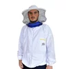 Pčelarksa bluza sa otkopčavanjem (sifon), Bela