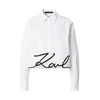 Karl Lagerfeld Bluza črna/bela