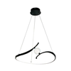 LED luster na sajli PERLA LED/34W/230V crna