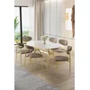 Hanah Home Trpezarijski set, 7 komada, Bež