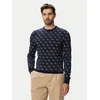 GUESS Pulover MARTIN temno modra / off-bela
