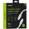 Innostyle Innostyle Powerflex Usb-C Kabel Za Hitro Polnjenje Za Iphone Samsung 3A 60W Kevlar 2M Srebrn
