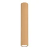 SOLLUX lighting Moderna okrogla stropna svetilka z žlebljenim vzorcem, cev 40 cm, za kuhinjo, predsobo, 1xGU10 10W KARBON Sollux Lighting