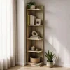 Hanah Home polica za knjige Aura, 37,8 cm, svetli hrast
