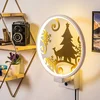 Opviq Zidna lampa, Belo-Zlatna