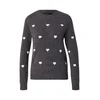 VERO MODA Pulover VMDOFFY INTARSIA temno siva/bela
