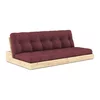Bordo rdeča raztegljiva sedežna garnitura 196 cm Base – Karup Design