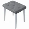 Hanah Home Tabure 45x45x35cm, Crno-Belo