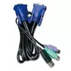 PLANET KVM-KC1-1.8 KVM cable Black, Blue 1.8 m (KVM-KC1-1.8)