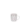 SKODELICA PORCELAN BELA/ZLATA ŽIVALI G.WURM 340ml
