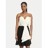 Fracomina Cocktail obleka FQ26WD1007W77501 Kremna Slim Fit