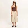 Cropp - Bermuda pantalone - BEŽ