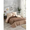 Lessentiel Maison Creative Set prekrivač i 2 jastučnice, 240 x 220 cm, Braon