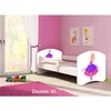 Deciji krevet ACMA II 180x80 + dusek 6 cm WHITE41