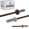 Aluminijaste odprte zakovice 4,8x12 mm RAL 8017