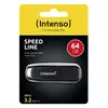 INTENSO USB Flash drive USB3.2-64GB/Speed Line, 64GB Hi-Speed USB 3.2, SPEED Line