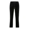 Juicy Couture Petite Hlače TINA črna/srebrna