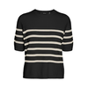 VERO MODA Pulover VMSABA črna/bela