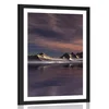 Plakat s paspartujem futuristični planet - 60x90 no frame