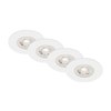 Brilo - KOMPLET 4x LED ugradno plafonsko svetlo za kupatilo LED/4,9W/230V IP44 belo
