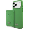 Ovitek Lacoste Iconic Petit Pique MagSafe ovitek + denarnica za iPhone 17 Pro Max zelen (LCHMBWP17XPLAN)