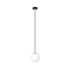 Luster na sajli ROYAL 1xE14/10W/230V, prečnik 14 cm, crne boje