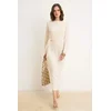 Trendyol Modest Ženska haljina Tctss25Eb00129, Krem