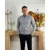 Squareonline Muški džemper na kopčanje, Sivi