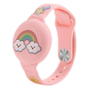 MG Kids Rainbow pašček za Apple AirTag, roza