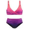 LASCANA Bikini lila/temno liila/roza