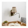 Brilagi - LED zidna lampa NUBILA 1xE27/25W/230V + LED/3W mesing/smeđa
