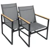 Gardenson Set Vrtnih Stolov Volasi, Antracit, 2 Kos