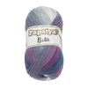 Bellatex PAPATYA BATIK - 100g / 360 m - siva, bela, vijolična