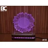 Black Cut 3D Lampa Suncokret, Roze