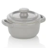 Kela Kela KL-15290 Malin keramika svetlo siva s pokrovom 8,0 cm,10,0 cm