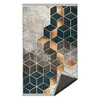 Bela/modrozelena pralna preproga 80x140 cm – Mila Home