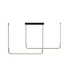 Patinar 2 - LED linearna viseča svetilka 24W, 3000K, črna 120 cm