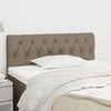 Vidaxl vidaXL Vzglavje za posteljo, sivo-rjavo, 90x7x78/88 cm, blago