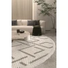 Conceptum Hypnose Tepih Vetrina 3609, O100 cm, Krem-sivi