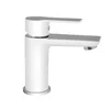 Jednoručna baterija za lavabo - hrom/bela Stela Minotti