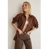 Trendyol Brown Regular Normal Patterned Woven Shirt