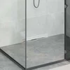 vidaXL Na steni nameščena odtočna rešetka za tuš srebrna 50 cm