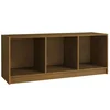 Vidaxl TV omarica medeno rjava 104x33x41 cm trdna borovina