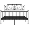 Okvir za krevet crni metalni 140 x 200 cm